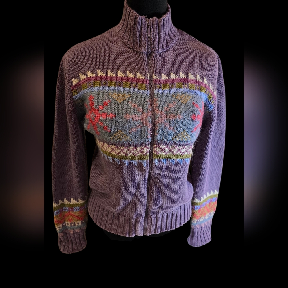 Coldwater Creek Zip-Up Sweater 8